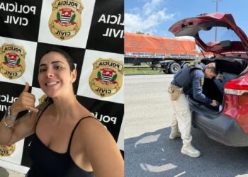 Vídeo: influenciadora vai parar em delegacia após pegar carona em aplicativo e polícia descobrir contrabando de canetas emagrecedoras no carro, no Paraná